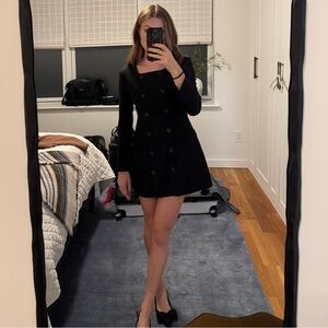 NWT Frankie Shop Narin Double-Breasted Hourglass Mini Dress